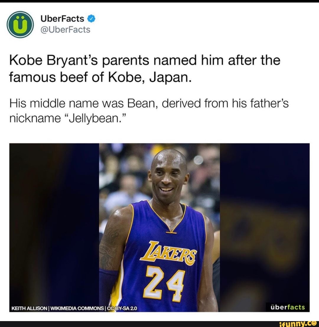 Kobe Bryant's parents named him after the famous beef of Kobe, Japan