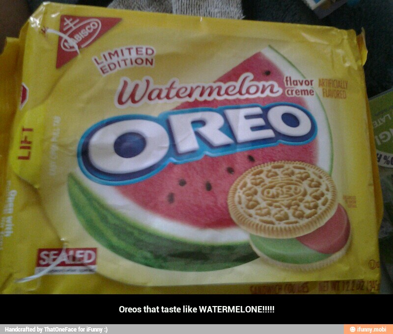 Oreos that taste like WATERMELONE!!!!!