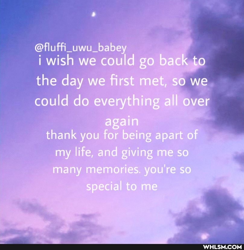 @fluffi_uwu_babey i wish we could go back to
the day we first met, so we could do everything all over again thank you for being apart of my life, and giving me so many memories. you're so special to me