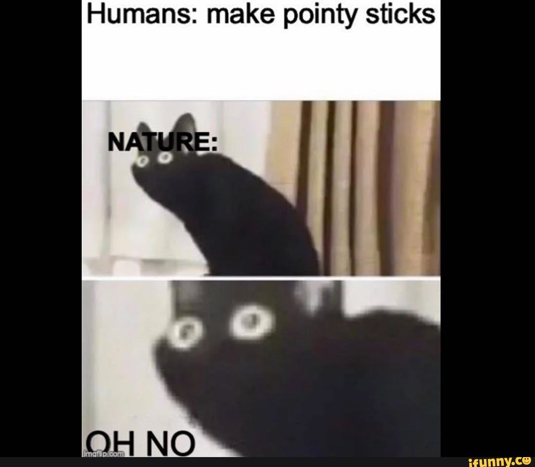 Humans: make pointy sticks