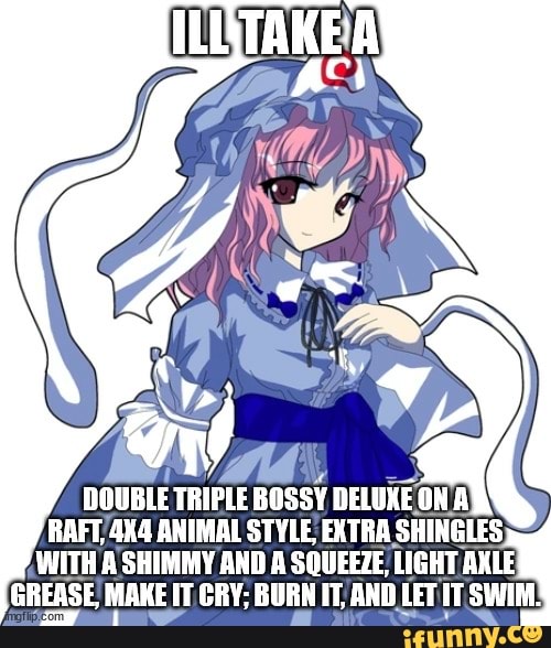 DOUBLE TRIPLE BOSSY DELUXE ON A RAFT, ANIMAL STYLE, EXTRA SHINGLES WITH