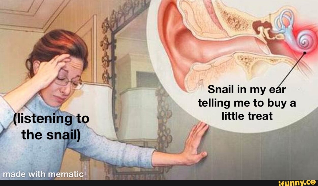 As Snail In My Ear Telling Me To Buy A Little Treat The Made With Me 