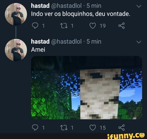 hastad @hastadlo! 5 min v
Indo ver os bloquinhos, deu vontade.