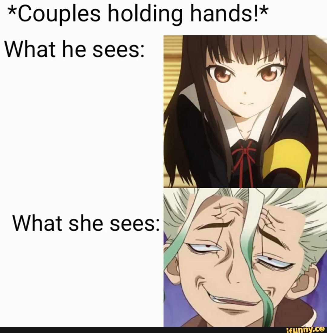 *Couples holding hands!*
What he sees:
What she sees: