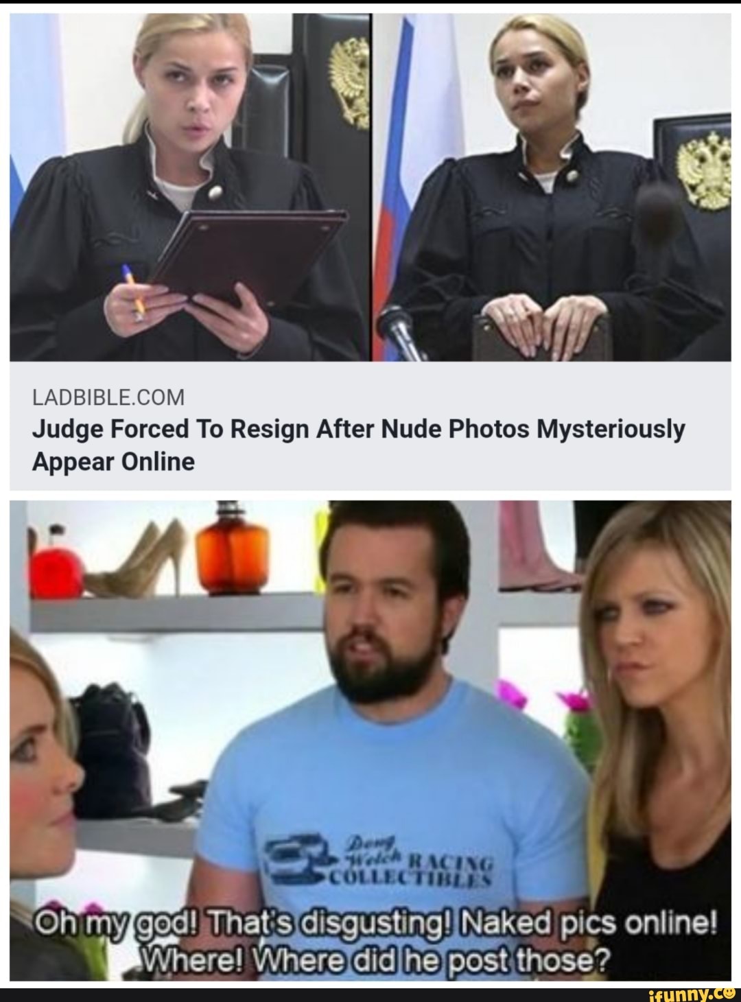 Judge Forced To Resign After Nude Photos Mysteriously Appear Online god!  That; Neked pics online! Where! - iFunny