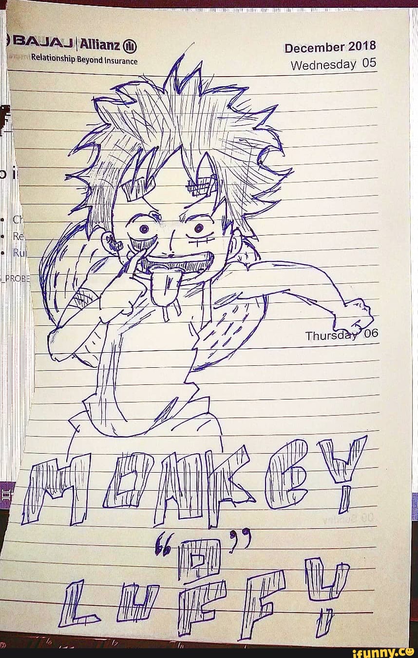 anime, sketch, luffy, onepiece, monkeydluffy