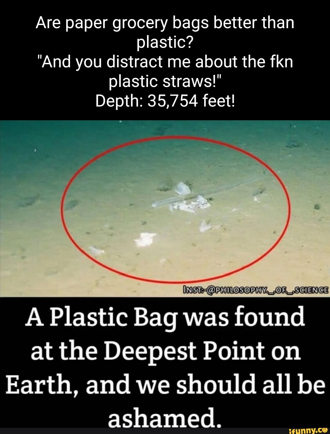 Are paper grocery bags better than plastic? "And you distract me about