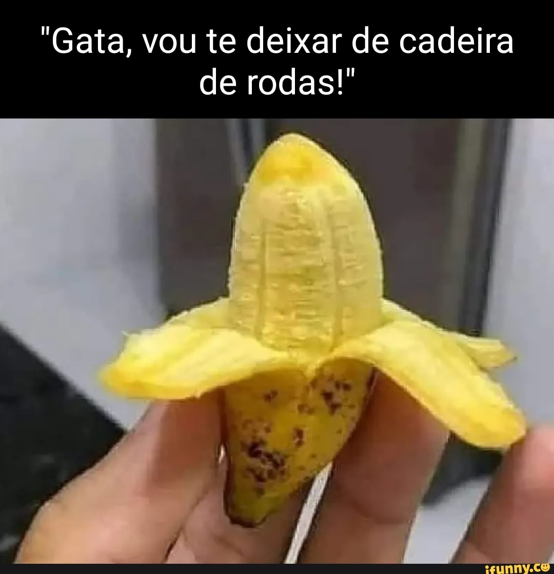 Gata, vou te deixar de cadeira de rodas!