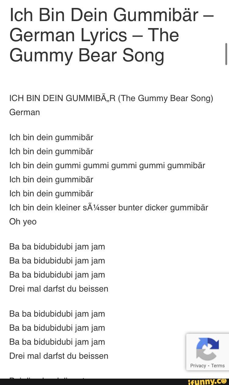 Gummibär - Kuschelbär: listen with lyrics