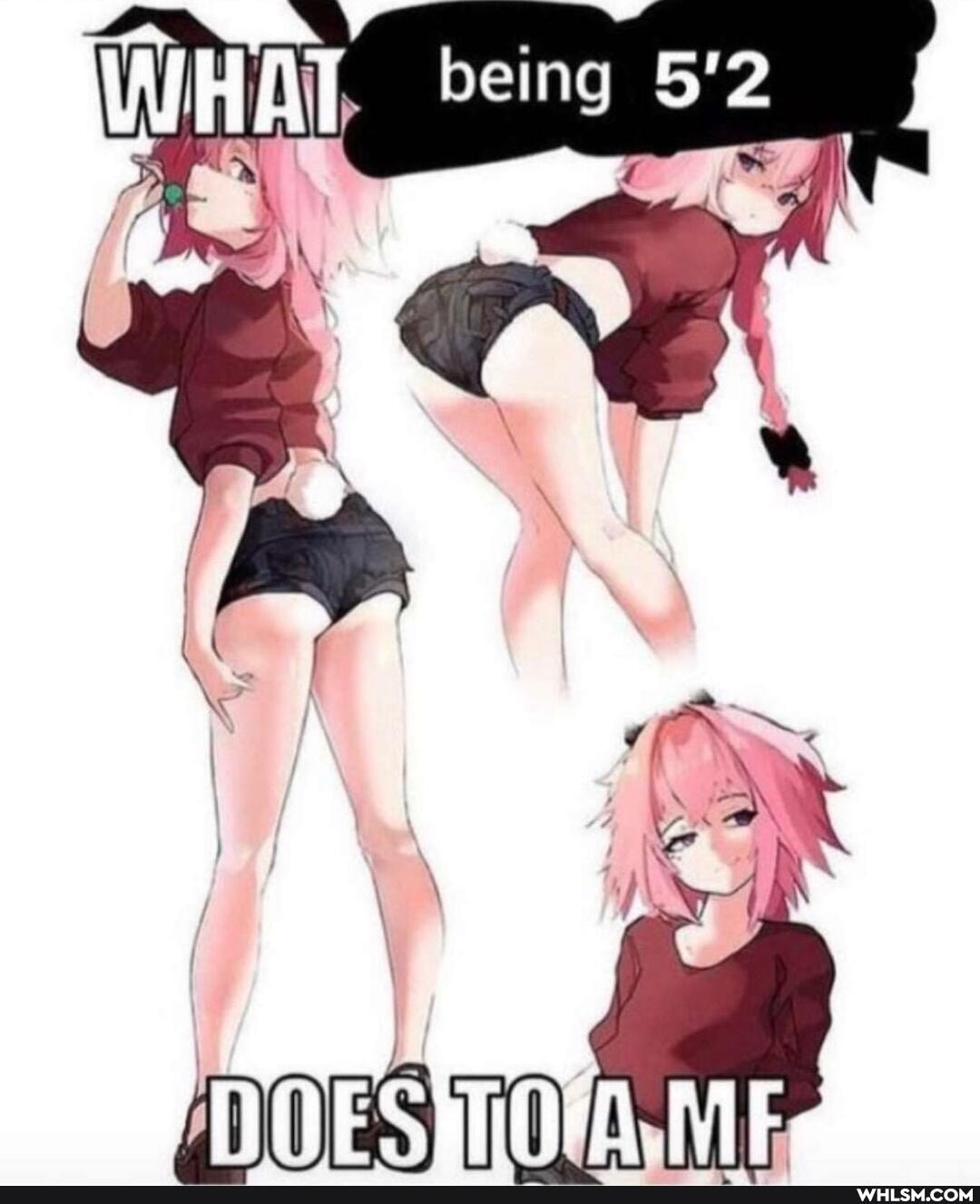 HAT. being 5'2