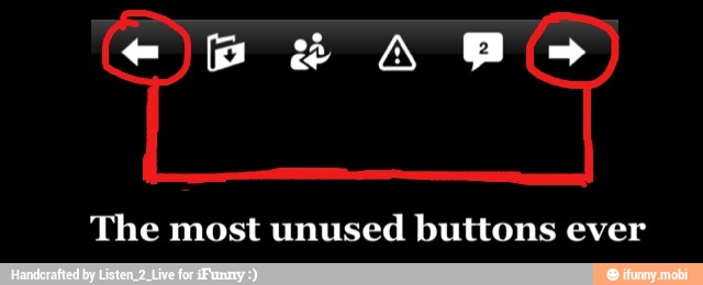 The most unused buttons ever