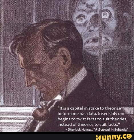 Isa capital mistake to before one has data. Insensibly one begins to