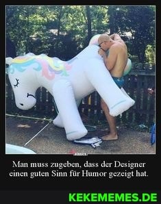 Man muss zugeben, dass der Desi nn für Humor gez,