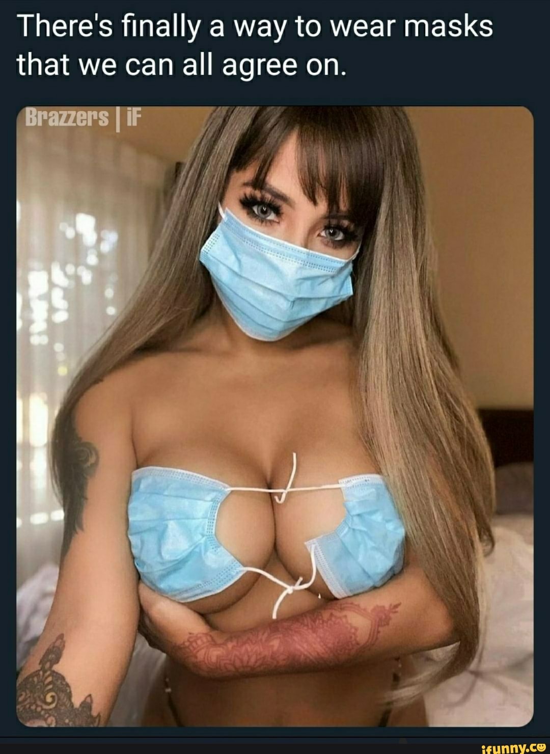 There's finally a way to wear masks that we can all agree on.
Brazzers I iF