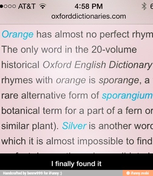 different words for orange