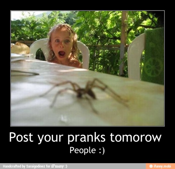 Post your pranks tomorow - Post your pranks tomorow
People :)