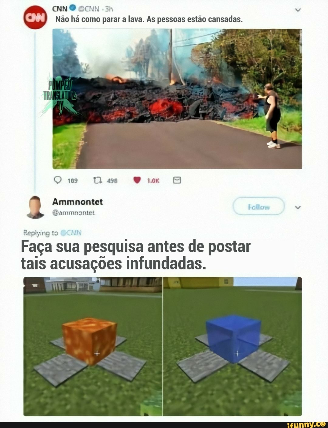 Não há como parar a lava. As pessoas estão cansadas.
Replying to
Faga sua pesquisa antes de postar
tais acusações infundadas.