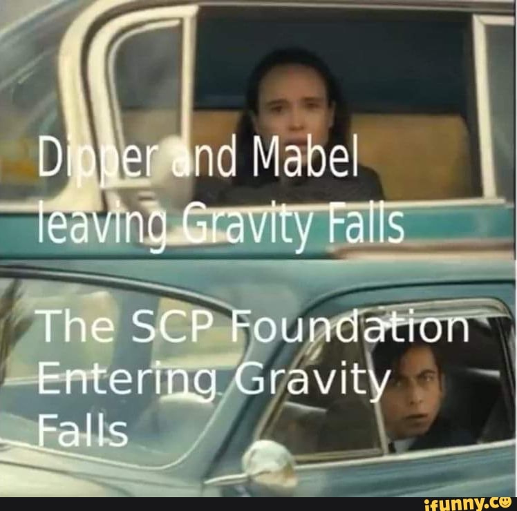 Dipper and Mabel leaving Gravity Fails The SCP Foundation Entering