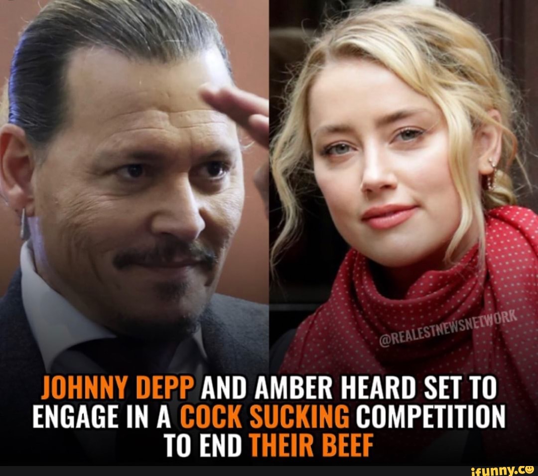 JOHNNY DEPP AND AMBER HEARD SET TO ENGAGE IN A COCK SUCKING COMPETITION