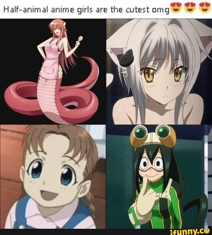 Half-animal anime girls are the cutest omg =" = =
