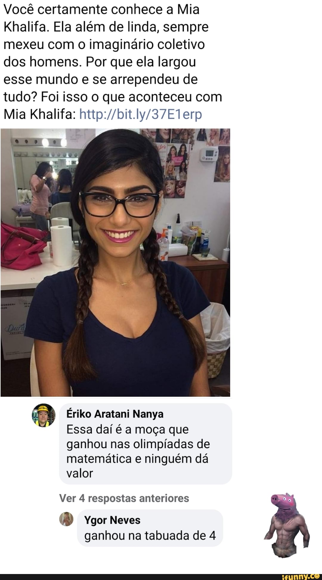 Você Certamente Conhece A Mia Khalifa Ela Além De Linda Sempre Mexeu Com O Imaginário Coletivo