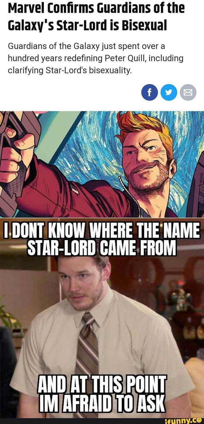 Marvel Confirms Star-Lord Is Bisexual In New 'Guardians Of The