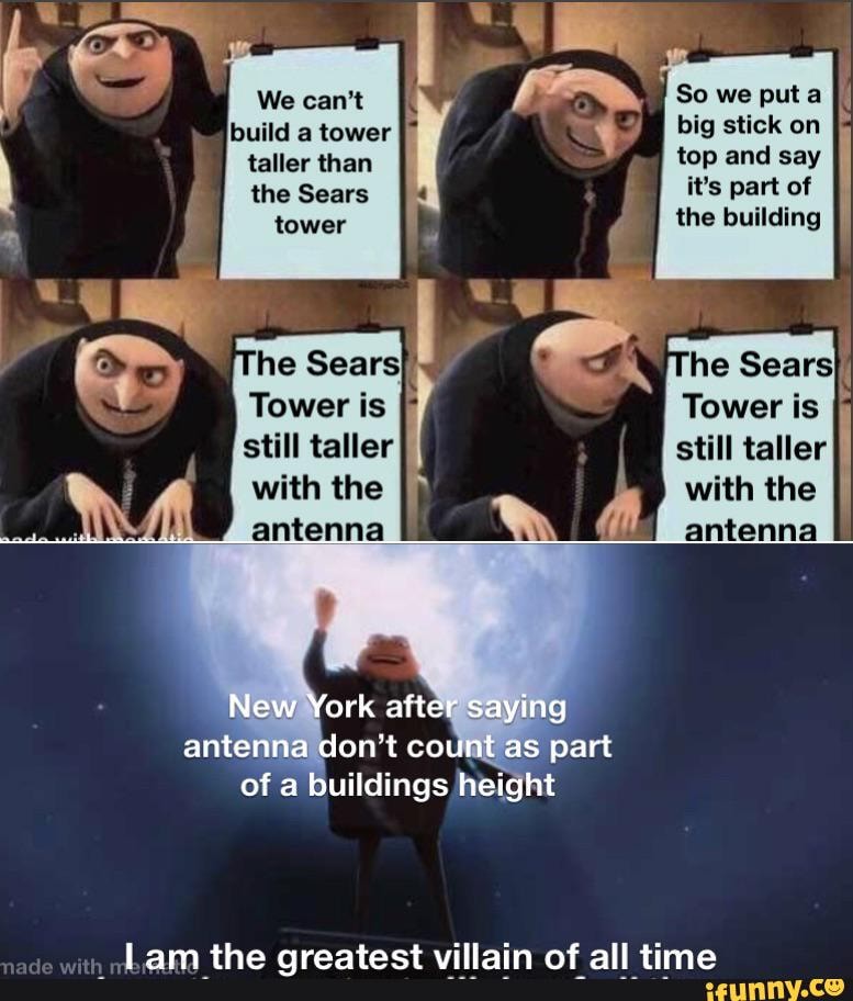 Tower taller than the Sears tower Tower is still taller with the