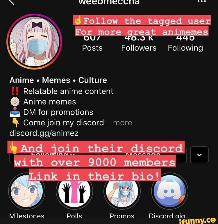 SS dd Follow the tagged user For re sI Posts Followers Following Anime Memes  