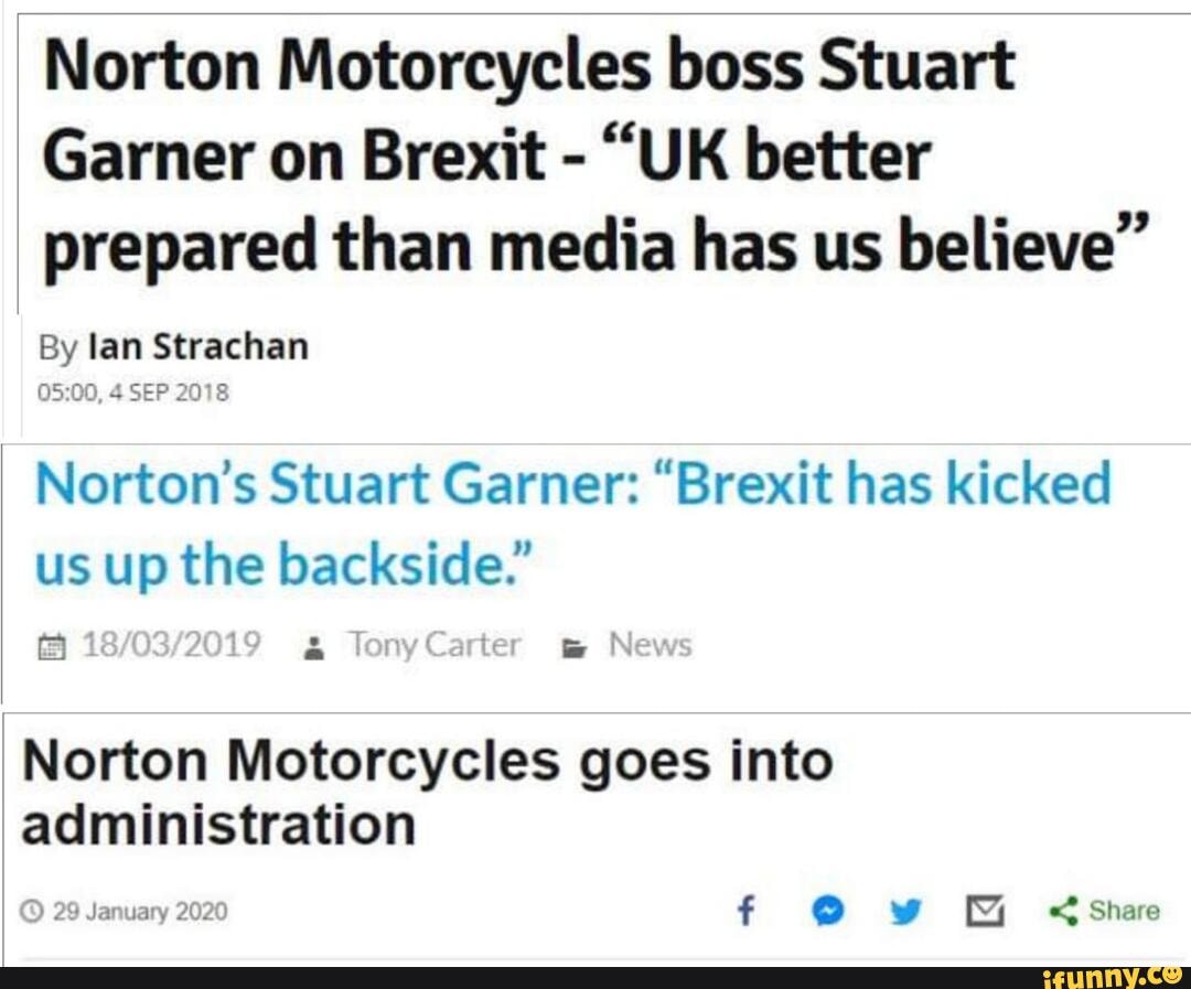 norton motorcycles in administration