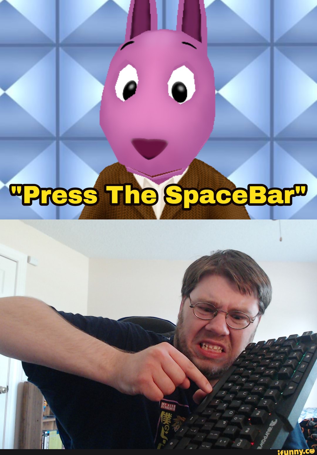 I made a meme of myself with something from The Backyardigans Super Spy