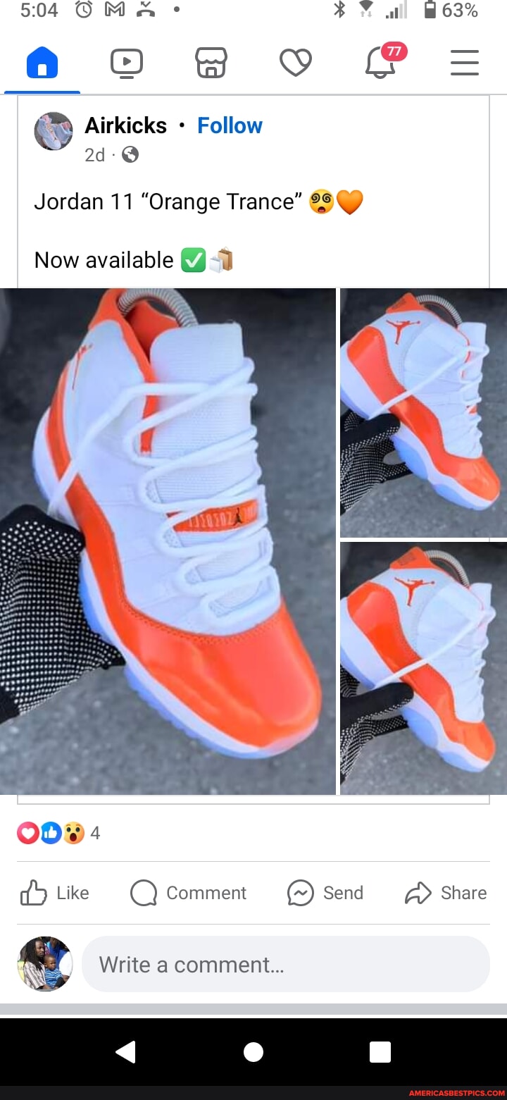 Retro 11 orange trance online