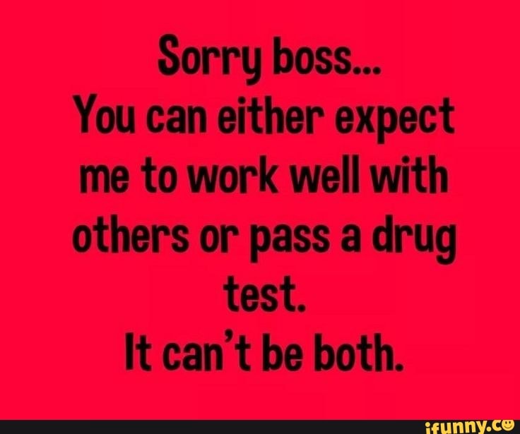 Sorry boss... You can either expect me to work well with others or pass ...