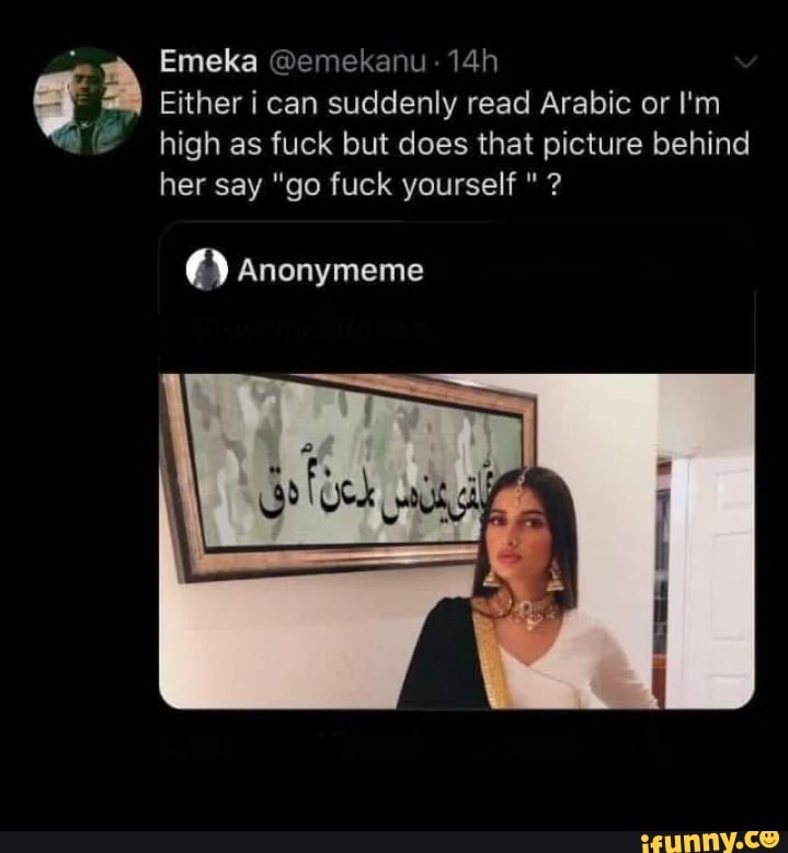 Fuck arabic go yourself Go Fuck