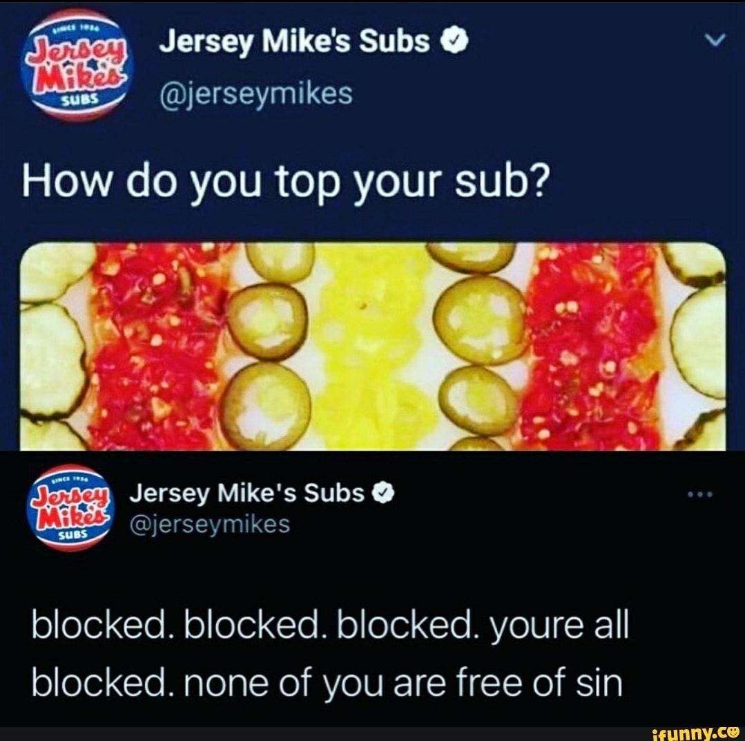 Jersey Mike's Subs @ Bey Uss @jerseymikes How Do You Top Your Sub ...