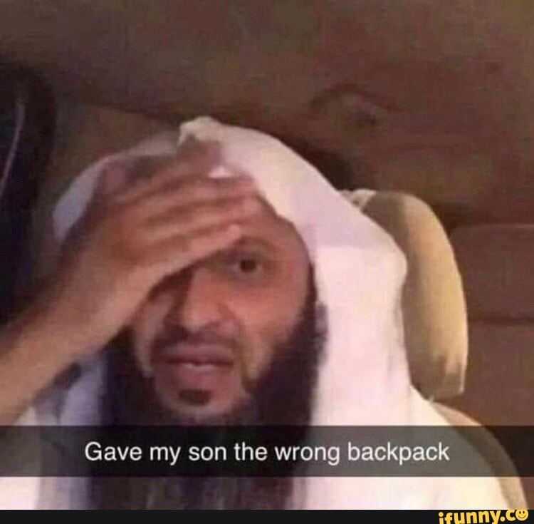 Gave my son the wrong backpack
