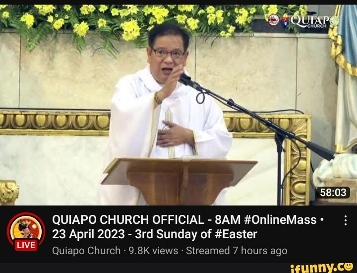 QUIAPO CHURCH OFFICIAL - #OnlineMass 23 April 2023 - Sunday of #Easter ...