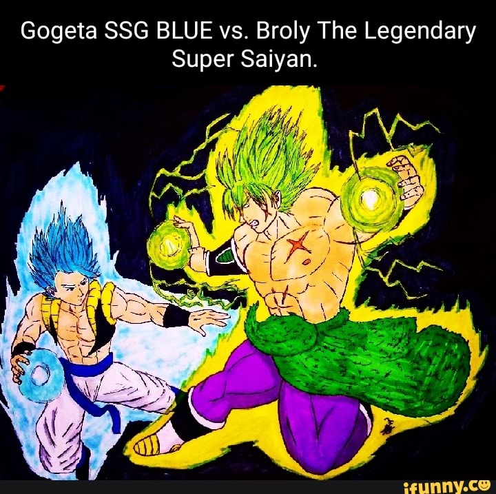 Gogeta Super Saiyan Blue Vs Broly