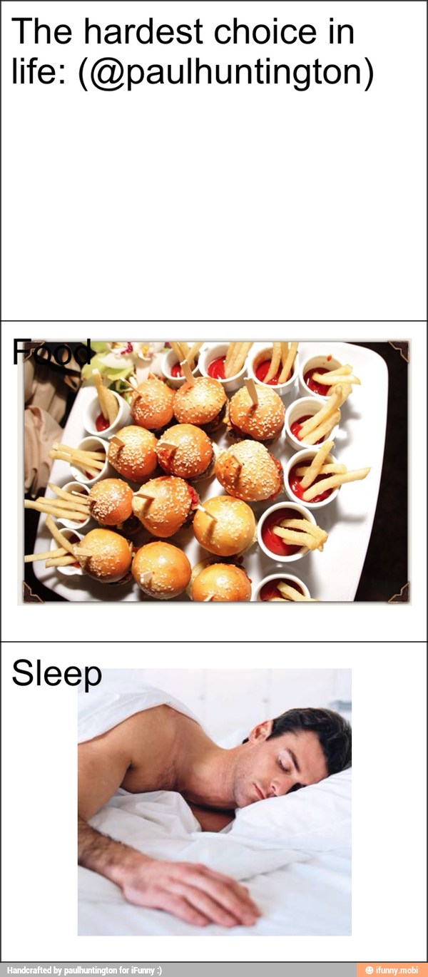 The hardest choice in
life: (@paulhuntington)