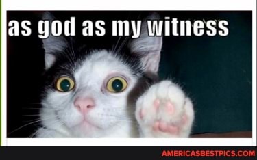 as God as my witness