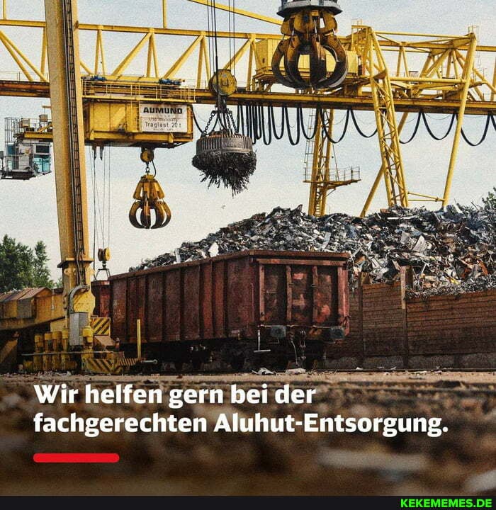 Wir helfen gern bei der fachgerechten Aluhut-Entsorgung.