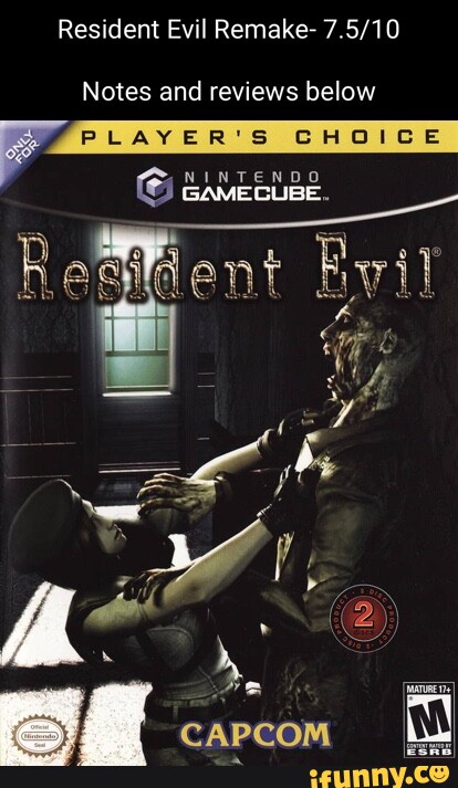 Resident Evil Remake- Notes and reviews below PLAYER'S CHOICE NINTENDO ...