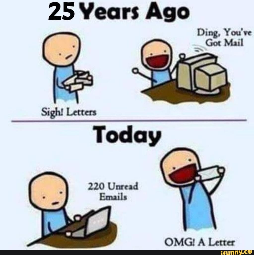 Memes Of The Wife 2 25 Years Ago Ding Youve Got Mail Ss Today 220