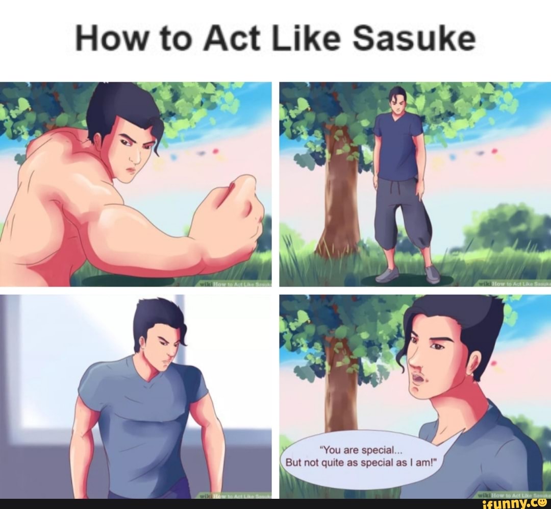 Como Agir Como o Sasuke (com Imagens) - wikiHow