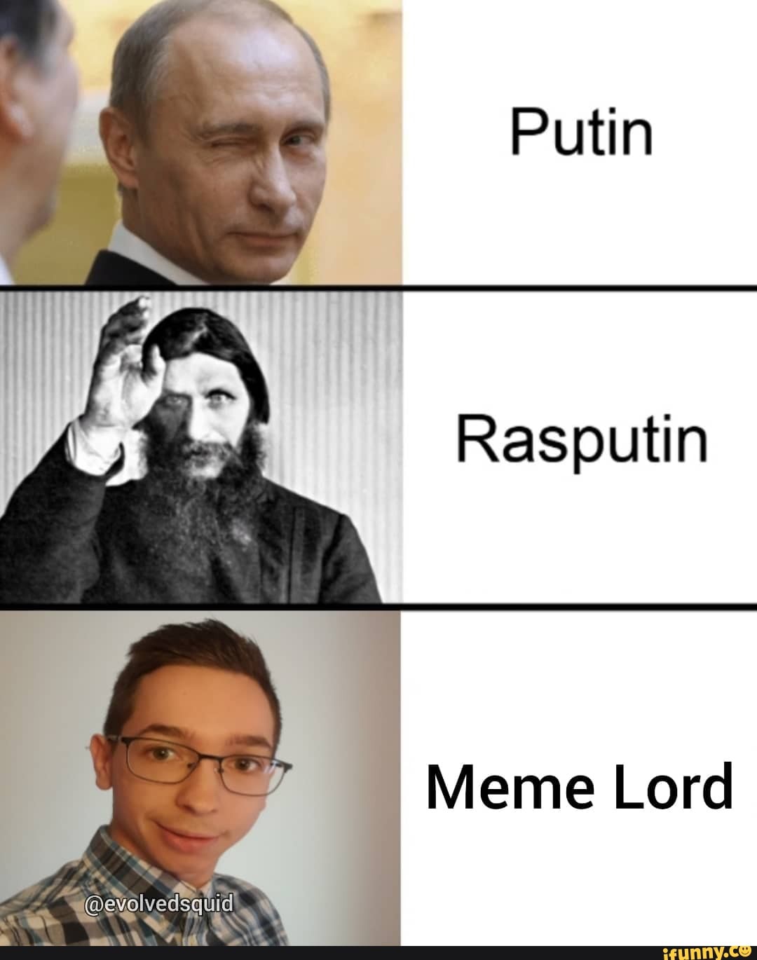 Putin Rasputin Meme Lord - iFunny