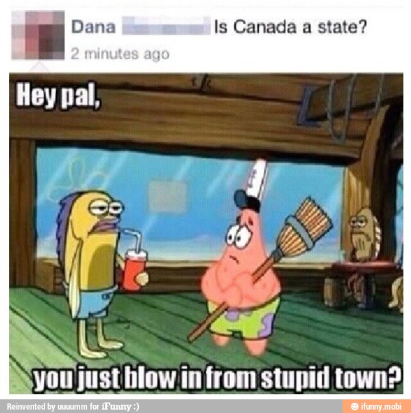 E Dana Is Canada A State Vou Just Blow In From Stupid Town Ifunny