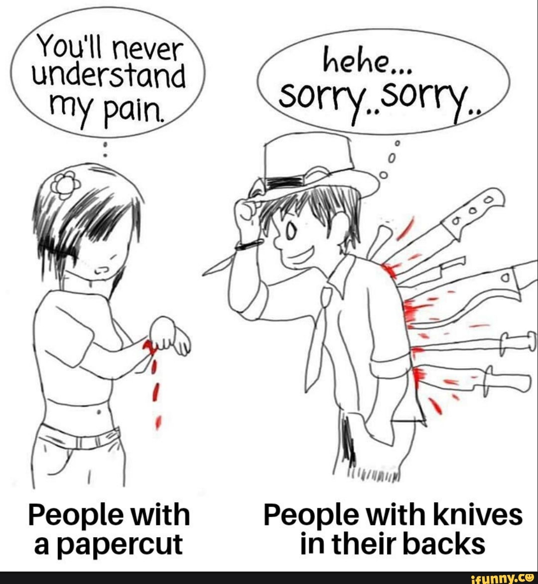People with People with knives iFunny