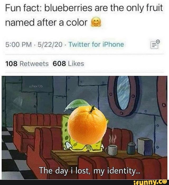 Fun fact blueberries are the only fruit named after a color "e Twitter