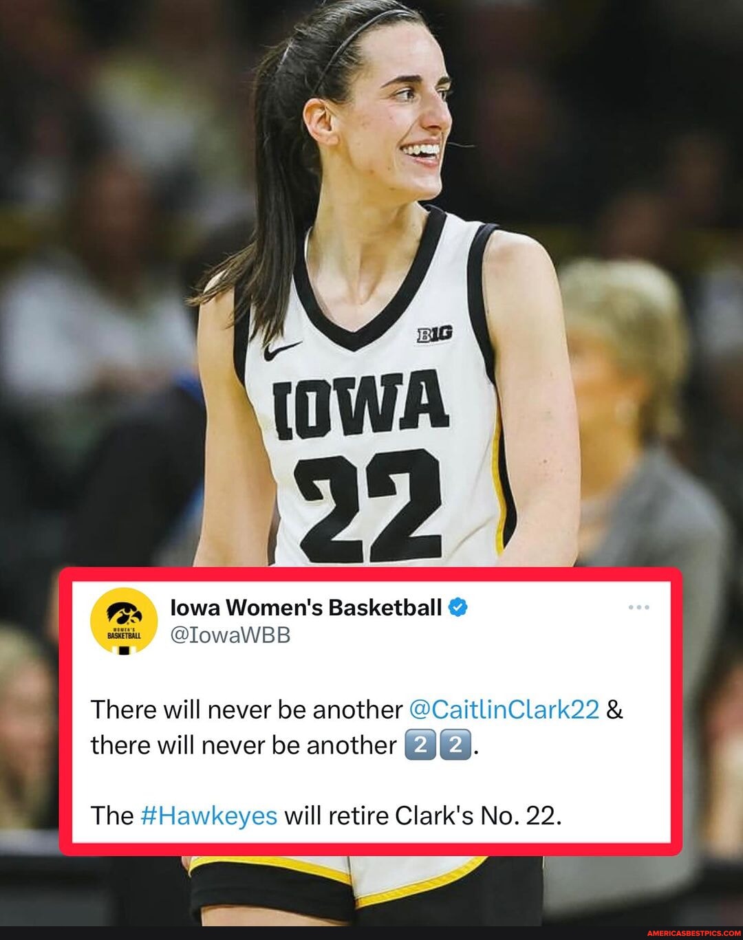 The Iowa Hawkeyes Announce They Will Be Retiring Caitlin Clark’s No. 22 ...