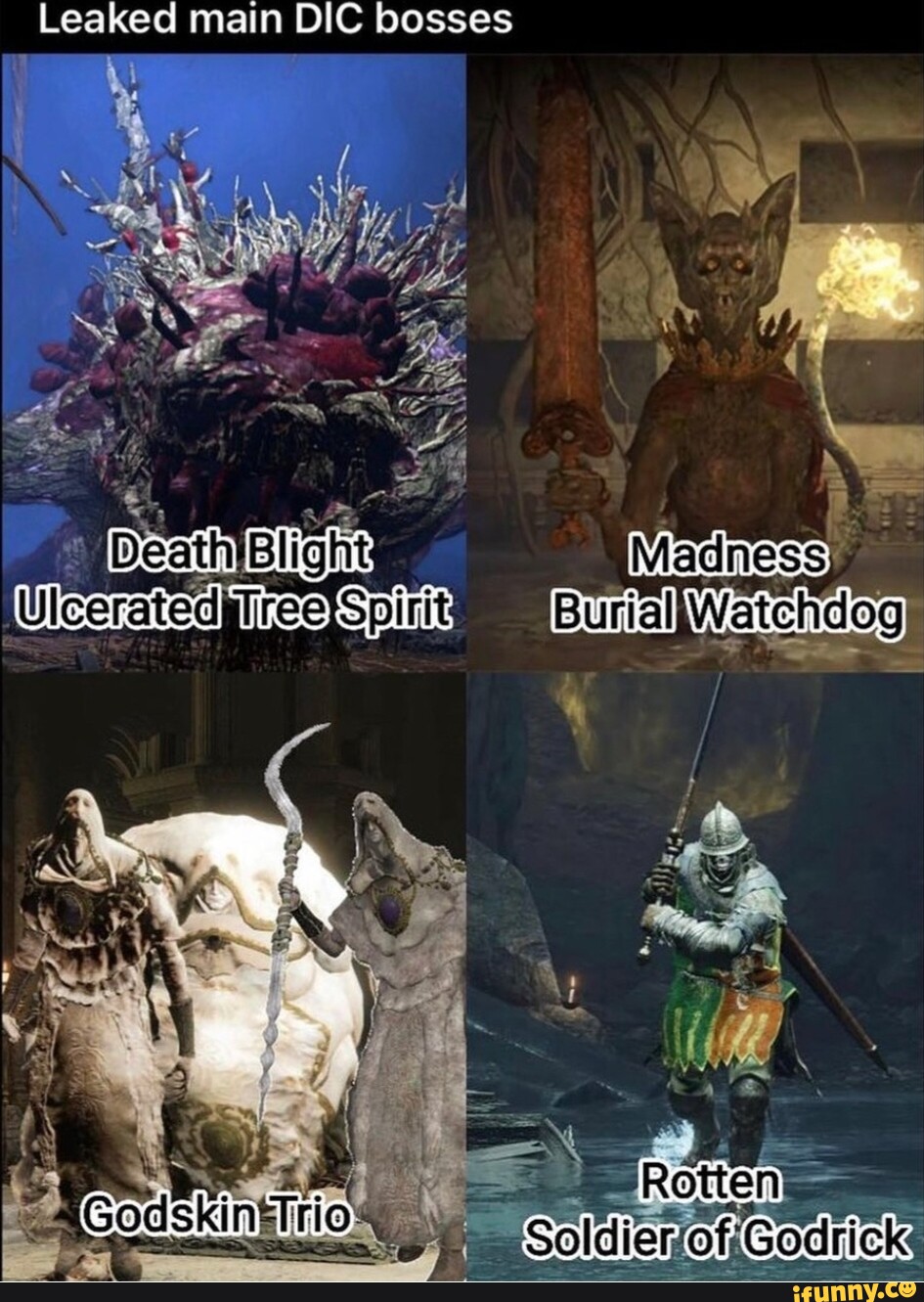 Leaked main DIC bosses Deatin Blight Madness