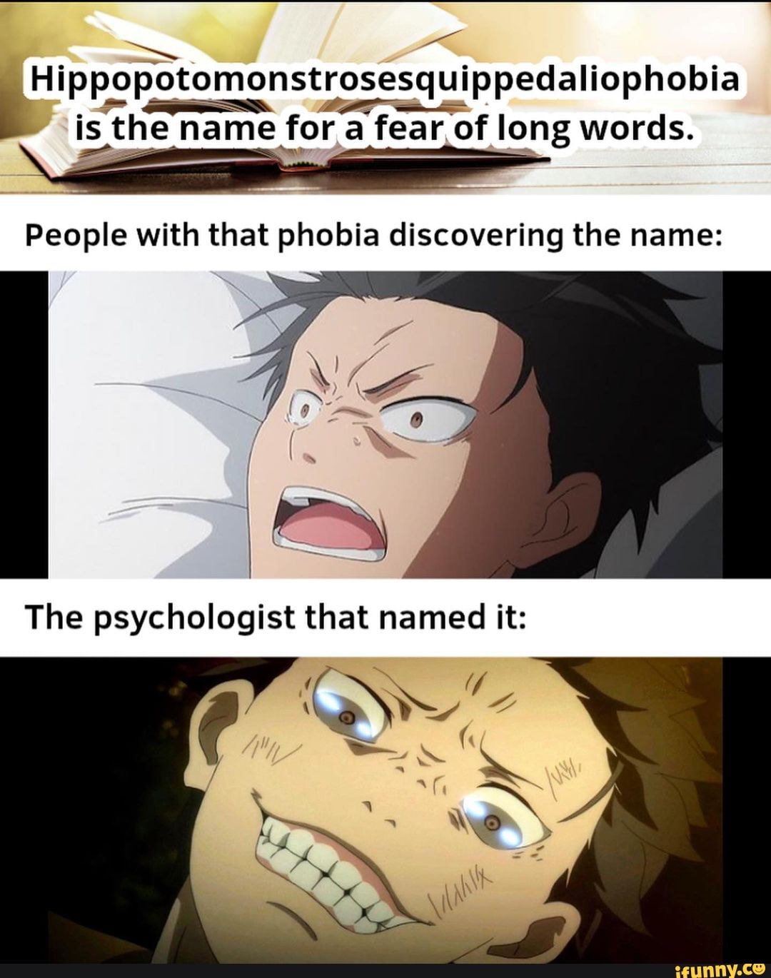 Hippopotomonstrosesquippedaliophobia is the name for a fear of long